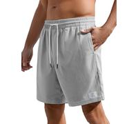 Voqeen Homme Short Ete avec Poches de Travail Bermuda Pantalon Court Leger Pantacourt Mode avec Cordon Elastique Sport Short en Velours Côtelé