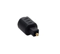 VOQGHTU Adaptateur Toslink mâle vers 3,5 mm femelle avec embout plaqué or, adaptateur optique, augmente la qualité sonore