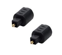 VOQGHTU Adaptateur Toslink mâle vers 3,5 mm femelle avec embout plaqué or, adaptateur optique, augmente la qualité sonore