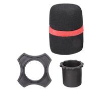 VOQGHTU Housses de microphone en mousse, anneaux anti-roulement, support de manchon de tige inférieur, adapté pour les fêtes et les salles de conférence. Couvertures en mousse haute performance