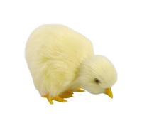 VOQGHTU Poussin jaune, peluche poussin doudou figurine poule en peluche de Pâques, décoration pour le printemps