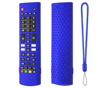 VOQGHTU Soft Touches Coque en Silicone avec Lanière pour AKB76040302 Coque de Télécommande Protège Complètement contre les Chutes et les Chutes Coque de Télécommande Noire