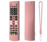 VOQGHTU Soft Touches Coque en Silicone avec Lanière pour AKB76040302 Coque de Télécommande Protège Complètement contre les Chutes et les Chutes Coque de Télécommande Noire