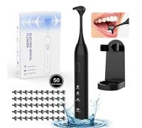 Voraiya Fil dentaire électrique pour dents - 3 modes + 50 têtes de rechange - Fil dentaire à ultrasons rechargeable pour adultes et enfants