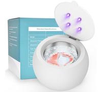 Voraiya® Ultrasonic UV Cleaner for Dentures, Aligner, Retainer, Whitening Trays, Night Dental Mouth Guard, Toothbrush Head, Ultrasonic Cleaner Machine for all dental Appliances, Jewelry, Diamonds