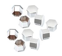 VORCOOL 10 Pcs Roue Cosse Écrous Couvre Hexagonal Boulons Couvre Vis Protéger Caps pour Peugeot 307 308 408 206 207 C4L C5 (Argent)
