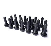 VORCOOL 20pcs Valve Pneu Voiture Tubeless de Remplacement en Caoutchouc TR-413 (Noir)