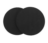VORCOOL 2pcs Tapis Genoux Yoga Coussin Épais Rond pour Mains Poignets Genoux Coudes Épaules pour Yoga Pilates (Noir)