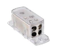 Vorcool 4GA 8GA Bloc répartiteur Audio Stéréo Amp Power Ground Splitter 4 voies pour voitures, bateaux