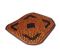 VORCOOL Coussin de siège d'été respirant en perles de bois antidérapant pour intérieur de voiture (jaune)