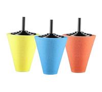 VORCOOL Éponge de Polissage Pad Polissage Voiture Auto Agrippant Éponge en Mousse Forme Conique pour Polissage et Soin Auto 7,6 cm
