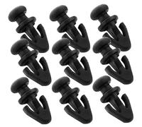 VORCOOL Lot de 10 clips de joint de porte pour Sill - En caoutchouc - Pour Ford Focus Fiesta Mondeo - Noir