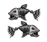 VORCOOL Lot de 2 Autocollants en Vinyle pour Poisson Motif Kayak