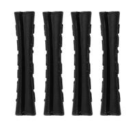 VORCOOL Lot de 4 couvercles de tuyau de vélo en plastique - Câble de frein - Boîtier de protection (noir)