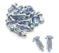 Vordpe Lot de 15 ancres métalliques pour cavité, M8*30 chevilles à corps creux en métal, Dübel hohlraum, Fischer chevilles à corps creux, Dübel en placoplâtre, chevilles en placoplâtre en métal