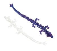 Vordpe Lot de 2 Jouets de Dragon 3D - Figurine Lumineuse Imprimée en 3D, Cristal Mystérieux pour Enfants
