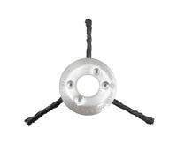 Vordpe Tête de fraisage pour débroussailleuse, 180 mm, en fil d'acier, tête de débroussailleuse, brosse de désherbage professionnelle pour débroussailleuse électrique, brosse métallique pour jardin,