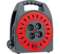 VOREL 72570 Bobine de câble PVC à 4 prises 15 mètres