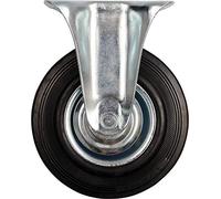 VOREL 87307 - Roue fixe avec 200 mm en caoutchouc noir