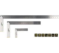 VOREL Équerre en métal avec niveau à bulle, 150 mm/400 mm/700 mm, argent, métal, coudé, Ruler, intermédiaire, 700 mm