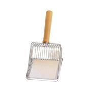 Vorezytla Grande pelle à litière pour chat en acier inoxydable de 25,4 cm - Tamis robuste avec drainage rapide du sable, design anti-adhésif et antirouille - S'adapte à toutes les litières