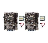 Vorfaove 2 cartes mères B75 BTC + G1620 CPU + câble LGA1155 8XPCIE adaptateur USB DDR3 MSATA B75 USB BTC Miner carte mère