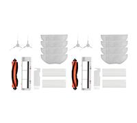 Vorfaove Lot de 2 pièces essentielles pour aspirateur Mi Robot Aspirateur Mop pour G1 MJSTG1 Brosse latérale principale Filtre Mop