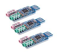 Vorfaove Lot de 3 cartes son USB CM108 avec puce Bleu
