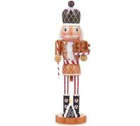 VorFor Casse Noisette Noel Puppe,36cm Figurine, Nutcracker Christmas,Casse Noisette en Bois(Maître Boulangerie Gingerbread Man),Décoration De Noël à l'intérieur,Un Excellent Cadeau De