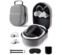 VORI Étui pour Meta Quest 3/3S/2 & Vision Pro/Pico 4, Elite Sangle et sangle de tête de batterie, avec protecteur d'objectif, étui de transport rigide portable