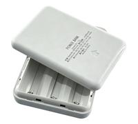 VORILO 21700 Boîtier batterie pour 3 cellules Flat Top Blanc | Boîtier d'alimentation portable avec couvercle coulissant et coque d'assemblage sans soudure