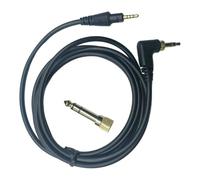 VORILO Câble de remplacement pour casque d'écoute avec adaptateur de 6,35 | Adaptateur de 6,35 mm, prise de 3,5 mm, extrémité verrouillable en forme de L pour une installation quotidienne à la maison
