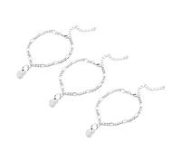 VORILO Lot de 3/4 bracelets de relation longue distance avec cœur et trèfle assortis