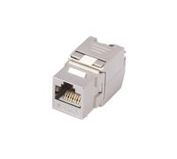 VORILO Module coupleur de port mural CAT6 | Fiche Ethernet Keystone RJ45 femelle blindée avec terminaison compacte pour espaces de panneaux
