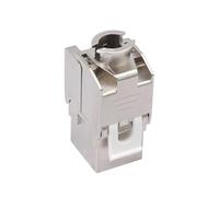 VORILO Module coupleur de port mural CAT7 | Fiche Ethernet Keystone RJ45 femelle blindée avec terminaison compacte pour espaces de panneaux