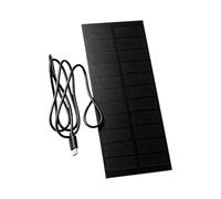 VORILO Panneau d'alimentation solaire de type C pour lampes de cour | Panneau monocristallin, câble de 1 m, éclairage peu encombrant pour abri de jardin, projets de jouets, kits de voyage