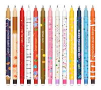 VorIrydian Lot de stylos gel-effaçables - Noël Erasable Ink Pens avec encre effaçable thermosensible, une variété de couleurs d'encre et de designs de tige, pointe de 0,7 mm (13 stylos effaçables-A)