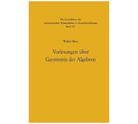 Vorlesungen Über Geometrie Der Algebren