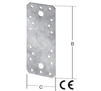 Vormann raccord plat 135x55 mm acier inoxydable