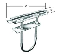 Vormann Support de radiateur L.190mm B.45mm S.1,5mm STA bleu galvanisé blanc VORMANN Quantité:1