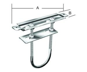 Vormann Support de radiateur L.190mm B.45mm S.1,5mm STA bleu galvanisé blanc VORMANN Quantité:1