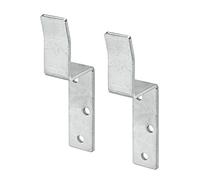VORMANN Support de verrouillage de clôture, verrouillage de portail, coin, lot de 2, galvanisé, fabriqué en Allemagne