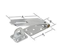 Vormann Vol de sécurité L.105mm H.35mm H.35mm STA galvanisé contremaître Quantité:10