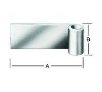 Vormann VORMANN Bande à souder L 100mm, H 45mm, P 6mm pour soudure fer brut Quantité:1