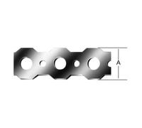 Vormann VORMANN Bande de montage 16 mm x 0,9 mm x rouleau 10 m acier galvanisé à chaud Quantité:1