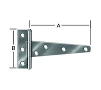Vormann VORMANN Bande T roulée, L 146 mm avec goupille rivetée, acier zingué Quantité:1