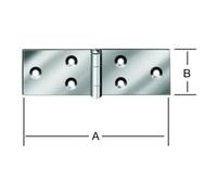 Vormann VORMANN Charnière de meuble L 100 mm, l 32 mm acier galvanisé Quantité:1