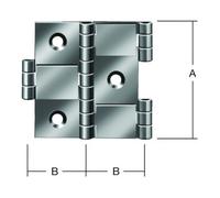 Vormann VORMANN Charnière de paravent L25xH50mm en laiton vieilli Quantité:1