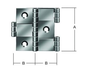 Vormann VORMANN Charnière de paravent L25xH50mm en laiton vieilli Quantité:1