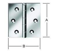 Vormann Charnière DIN 7954 C 50x50mm angulaire Quantité:20